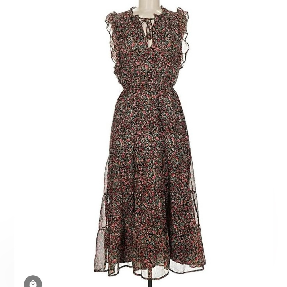 BB Dakota by Steve Madden Sleeveless Multicolor Floral Maxi Dress